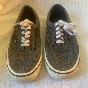 Vans Gray Low Top Skate Shoes Women's 10 Men's 8.5